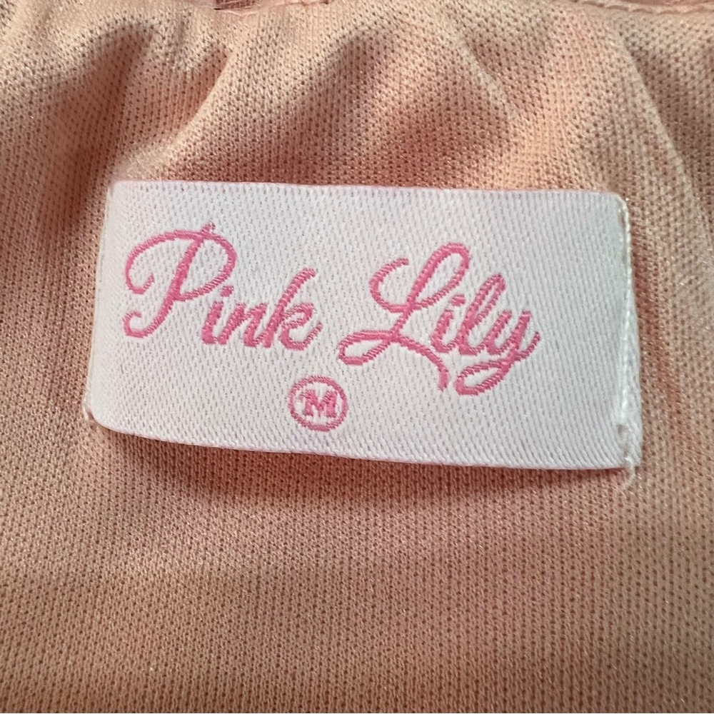 Pink Lily Women’s Textured Ruffle Adjustable Straps Mini Dress. Medium. NWOT - Picture 3 of 14